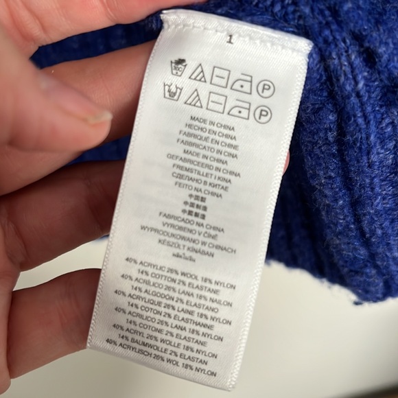 Michael Kors Sweater - Indigo (L) - Wool Blend - Picture 2 of 5